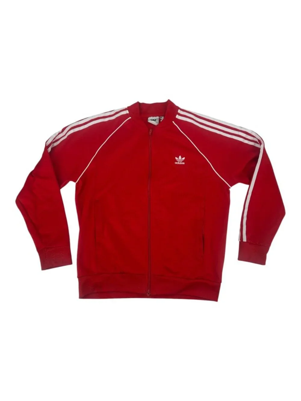 Adidas Originals SST Track Jacket XL Men Red White 3 Stripes Trefoil Streetwear